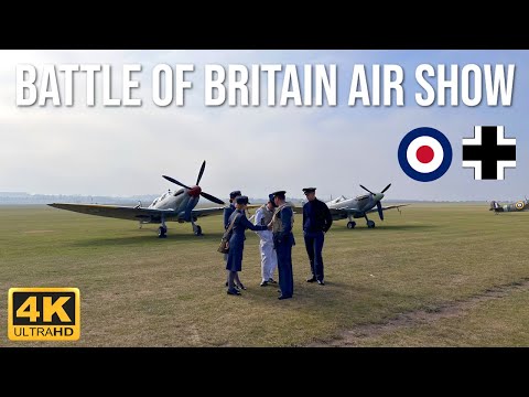 Battle of Britain Air Show | Walking Tour in 4K