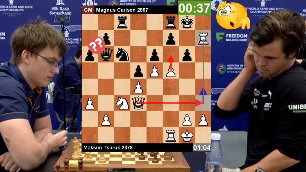 Magnus Carlsen's Opponent Makes a SHOCKING ROOK Sacrifice!! - YouTube