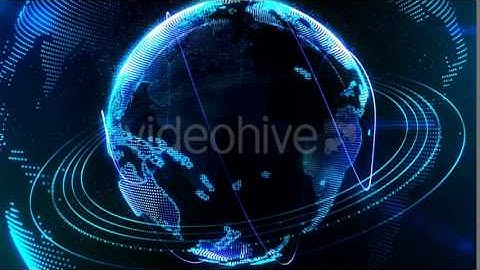 Royalty Free Motion Graphics | Digital Earth Globe