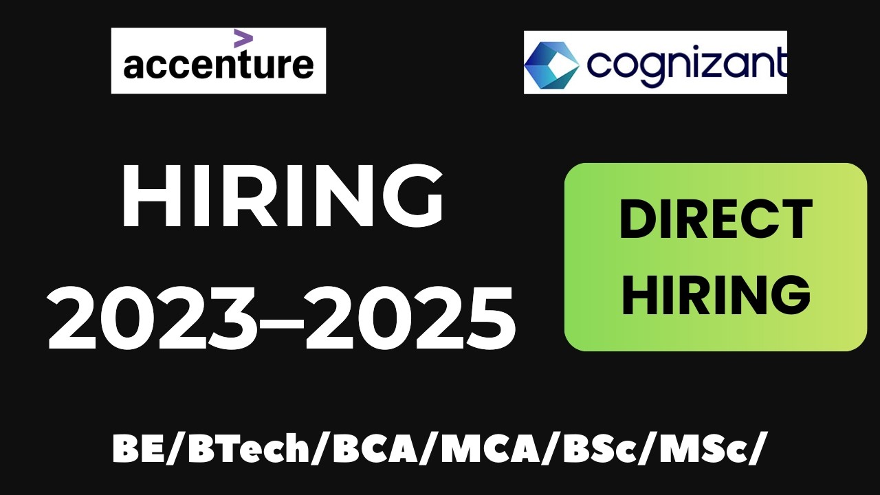 🚀 Off Campus Hiring 2023–2025 Batch | Cognizant Trainee | Accenture ...
