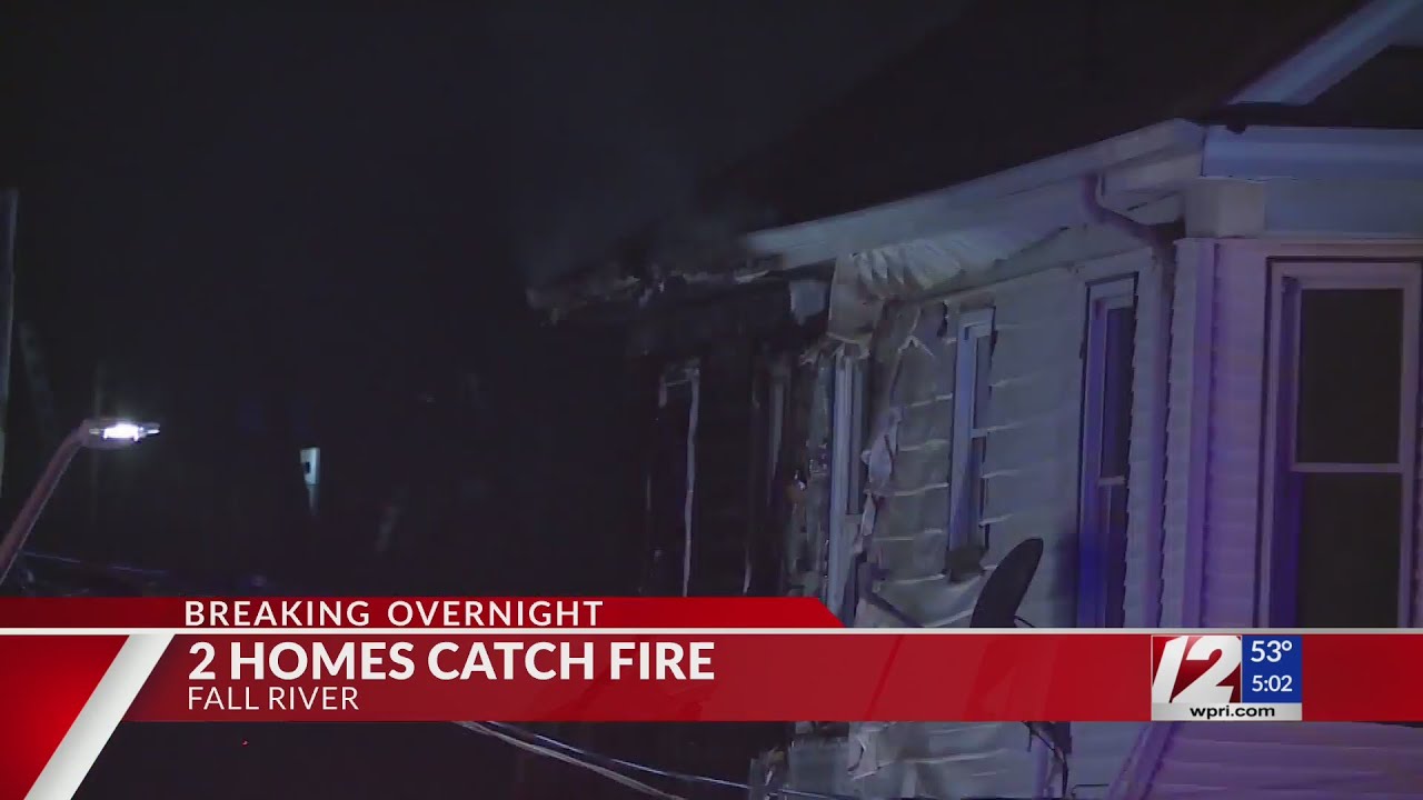 6 families displaced following overnight fire in Fall River - YouTube