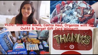 VLOG:SMOOTHIE BOWLS, SHOPPING, NEW CONVERSE, OUTFIT, ORGANIZE COSTCO HAUL, TARGET GIFT CARD WINNER!!