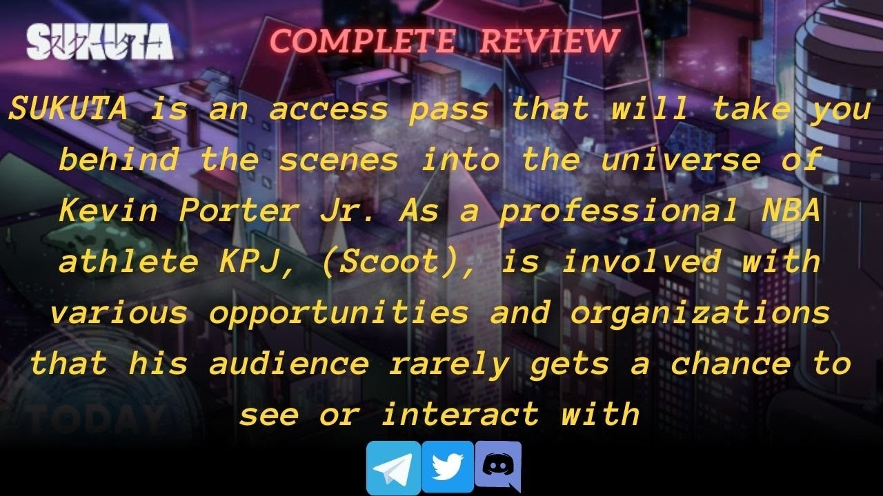 SUKUTA / new crypto project /  An access pass behind the scenes of basketball & fashion