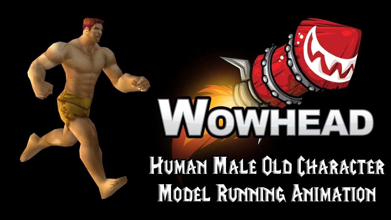 Legion Human Male Old Character Model Running Animation - wow new human models shadowlands