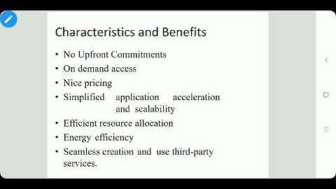 CC- Cloud Computing-BE CSE-IT- Characteristics and Benefits