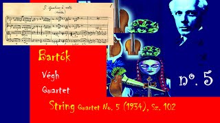 BARTÓK : String Quartet nº5, Sz.102 (1934) ~ Végh Quartet