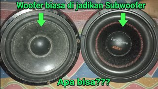 Apakah speaker woofer bisa di jadikan subwoofer? ini jawabannya...