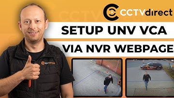 106: How to set up Uniview VCA via NVR Webpage