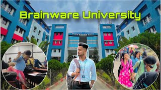 BRAINWARE UNIVERSITY 😱 || Barasat Kolkata || Vlog #2 || College mei hamare sath ajj kya kya hua 🤫