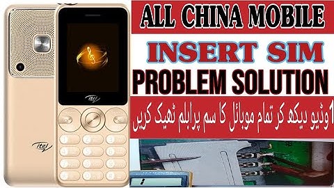 China mobile insert sim problem solution / itel muzik 400 insert sim problem / itel
