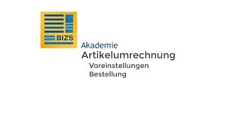 Artikelumrechnung