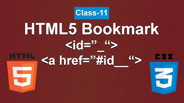 HTML Bookmark | Bookmark | Class-11 | HTML with CSS