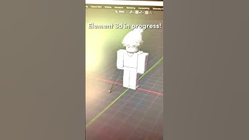 ELEMENT 3D IN PROGRESS! #shorts #element3d #aftereffects #blender #mixamo #robloxstudio