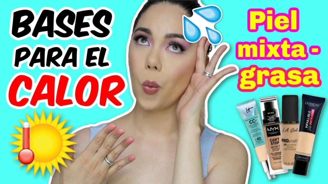BASES PARA EL CALOR 💦  PIEL GRASA Y MIXTA | MARIEBELLE COSMETICS