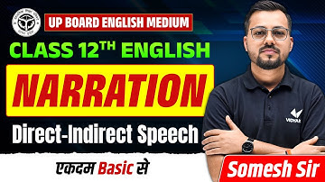 Class 12 English Grammar Narration | Direct and Indirect Speech | UP Board 2026