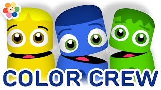 Color Collection 8: Green Blue Yellow | Best Color Learning Videos for Kids  | Color Crew | BabyFirst - YouTube