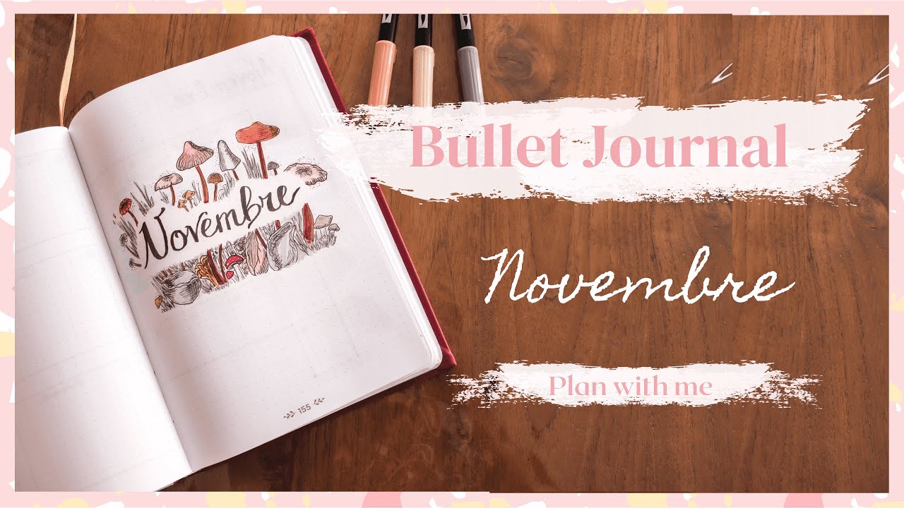 BULLET JOURNAL NOVEMBRE / Simple et épuré / Plan with me - YouTube