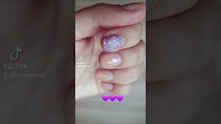 glitter nails ✨ #holo #manicure #nails #glitternails #diy #holosexual #paintingnails #holographic