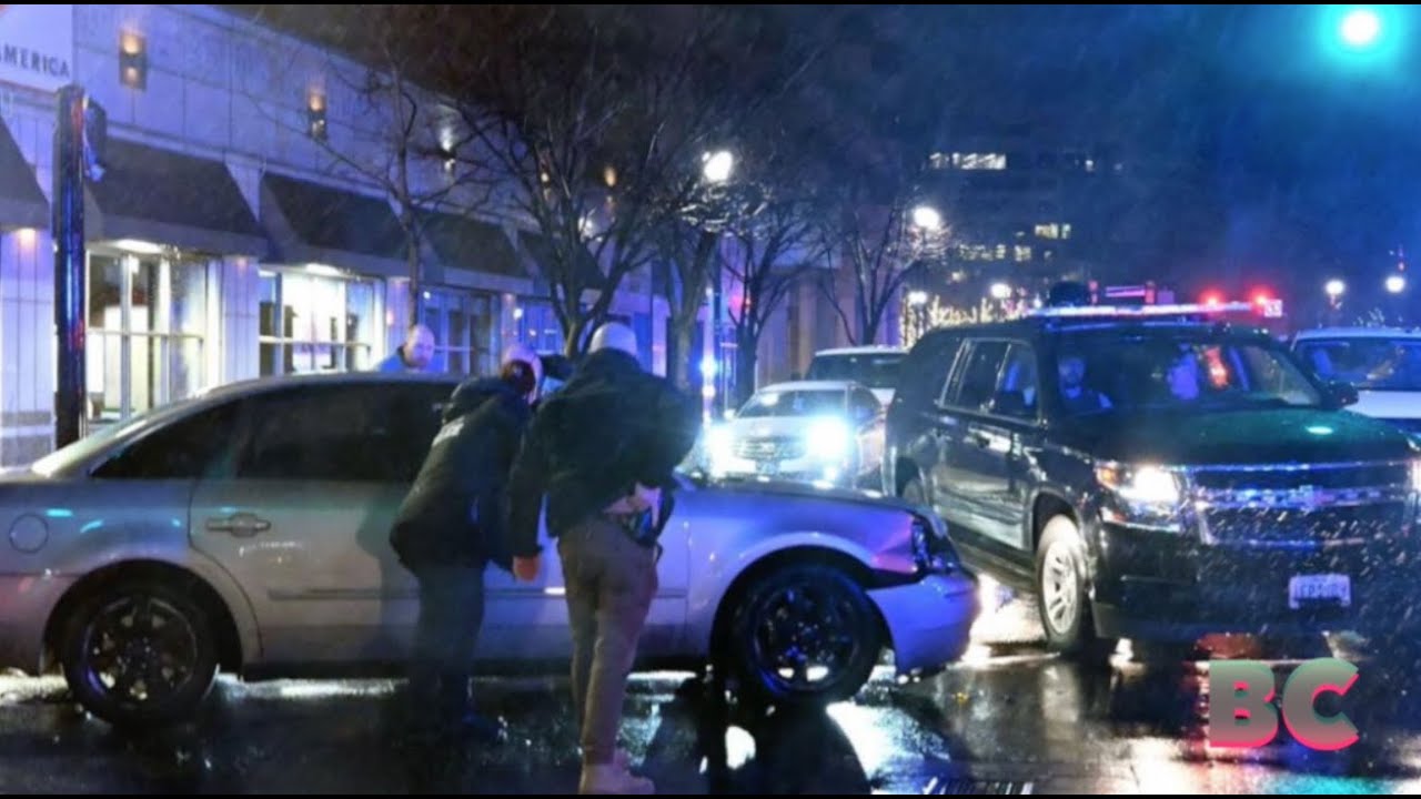 Man charged with DUI after crashing into Biden motorcade vehicle - YouTube