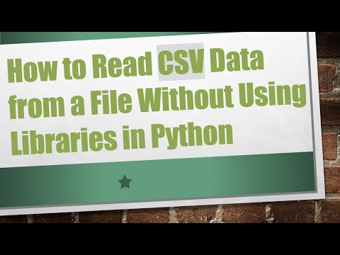 How to Read CSV Data from a File Without Using Libraries in Python