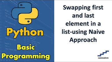 Swapping first and last element in a list-using Naive Approach