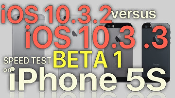 iPhone 5S : iOS 10.3.2 vs iOS 10.3.3 Beta 1 Speed Test (Build 14G5028a)