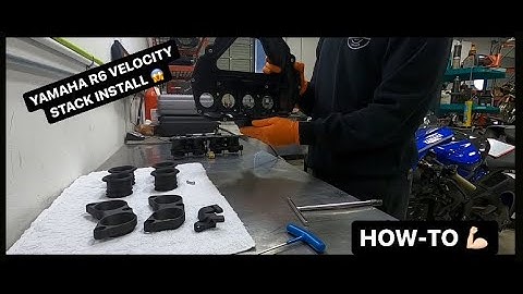 2008+ Yamaha R6 HOW-TO install EDR velocity stacks!