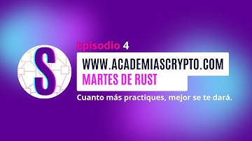 Episodio 4 - Martes de #rust  - Capítulo 3 - Tipos Básicos de Estructuras de Datos - #rustlang