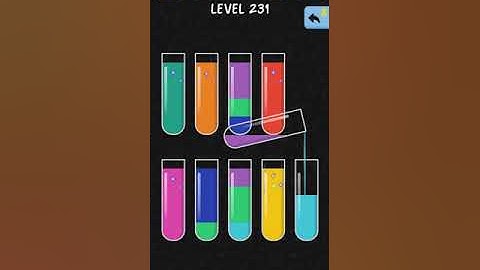 WATER COLOUR SORT | LEVEL 231 | SOLUTION | FUN | GAMES FOR CHILDREN |