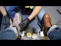 RAGS TO RICHES BOOT TRANSFORMATION | ANGELO SHOE SHINE ASMR