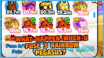 What Happen When you Fuse 3 Rainbow Pegasus? In Pet  Simulator X (ROBLOX)