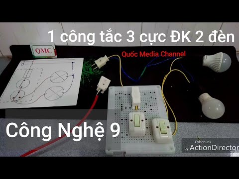 Video Hướng dẫn lắp bảng điện 1 công tắc 3 cực điều khiển 2... - youtube