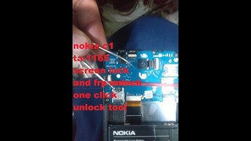 nokia c1 ta 1165 screen lock and frp unlock one click unlock tool