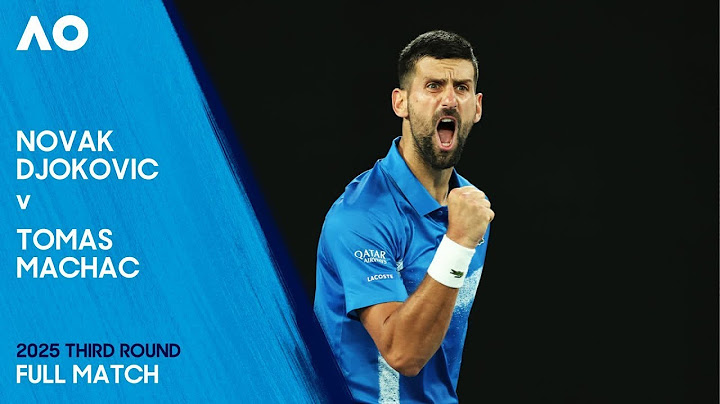 Novak Djokovic v Tomas Machac Full Match | Australian Open 2025 Third Round