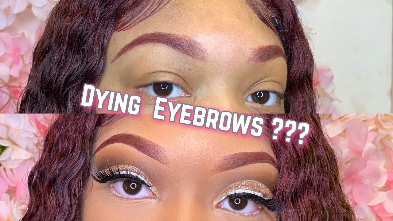 Burgundy Eyebrow Tutorial (EASY WAY) Rubena Galore YouTube