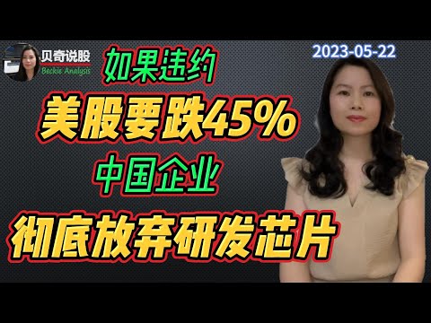 白宫：如果违约，股市将跌45％！中国企业放弃芯片研发背后的真相是什么？| 贝奇说股20230522 @BeckieSay