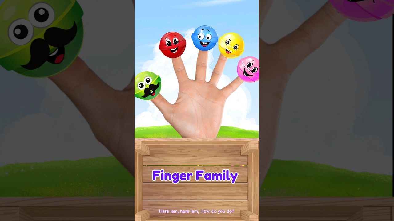 Candy Finger Family | Dady finger nursery rhymes | #kidssong #nurseryrhymes