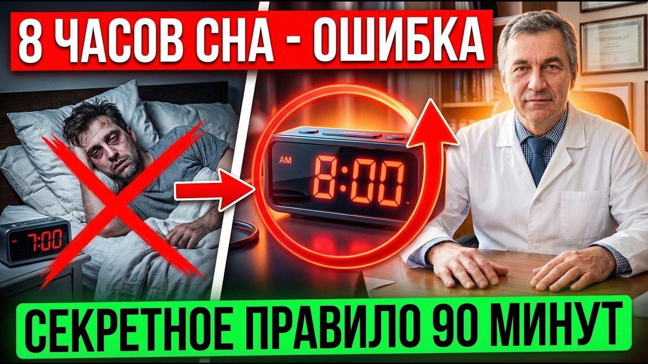 Почему 8 часов сна НЕ помогают высыпаться? Главная ошибка и секретное правило
