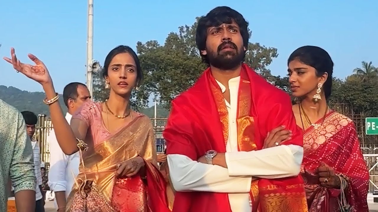 Jr NTR Wife Lakshmi Pranathi & Narne Nithiin With His Wife Visits Tirumala