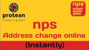 How to change address in NPS account online | NPS me address change kaise kare | Pension scheme
