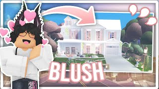 I BUILT A BLUSH AESTHETIC HOUSE... WOAH | Roville Speedbuild w Code