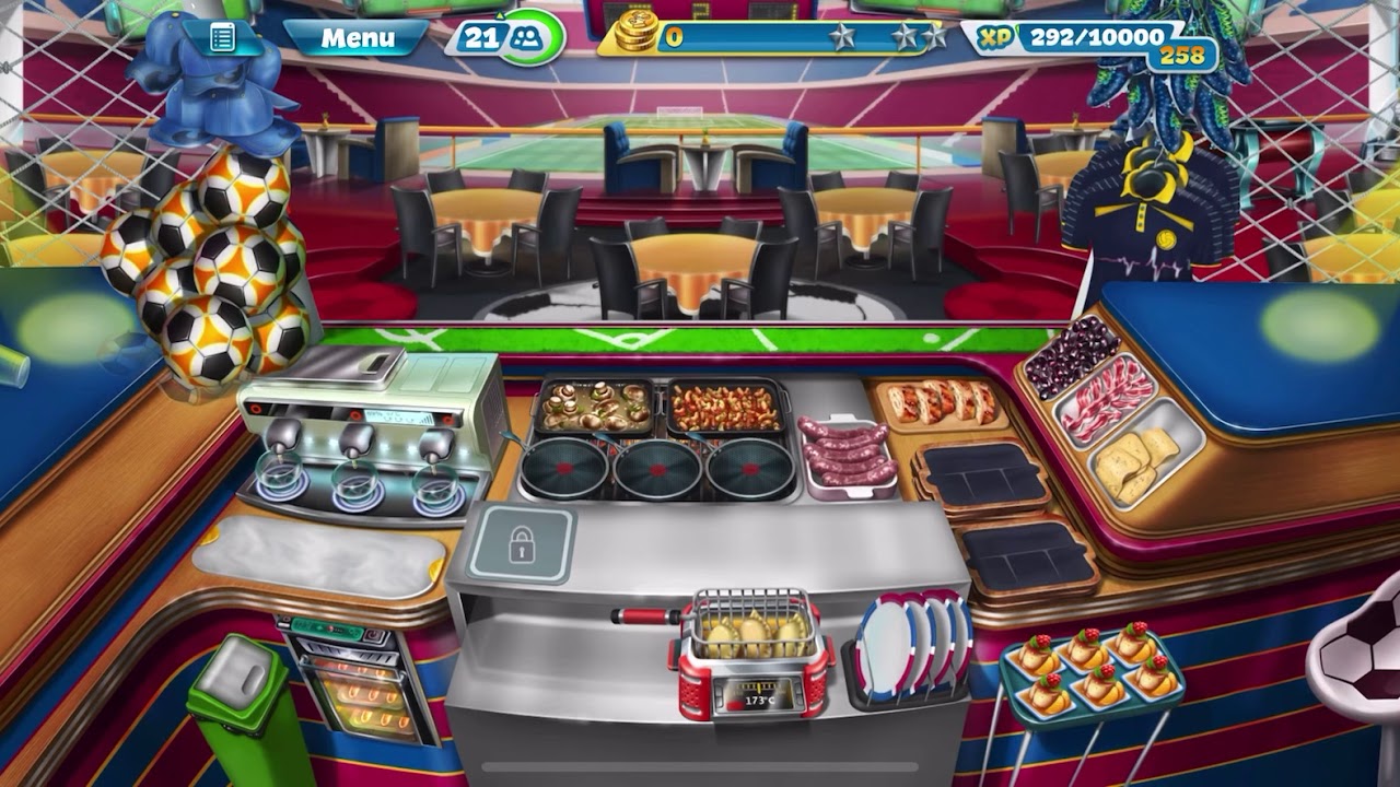 Cooking fever (Sports Bar) level 40 with 3 stars - YouTube