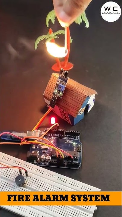 Fire Alarm System using Arduino Uno | #shorts #arduinoproject #youtube ...