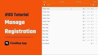 #03 Event Registration | FinalRep App Tutorial