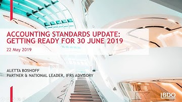 Getting Ready for 30 June 2019 - IFRS Webinar Series
