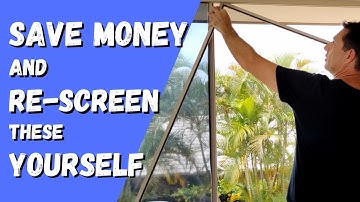 The easiest way to replace a fly screen mesh