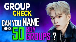 [KPOP GAME] CAN YOU NAME THESE 50 BOY GROUPS ?