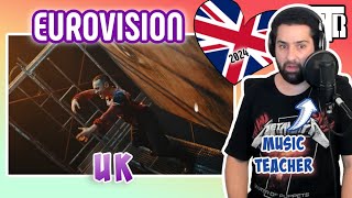 UK Eurovision 2024 Reactionalysis - Music Teacher Analyses Dizzy by Olly Alexander (Reaction)