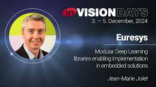 inVisionDays Euresys 모듈식 딥 러닝 라이브러리를 통해 임베디드 솔루션에서 구현 가능 V184KT