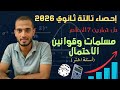 حل تمارين 7 المعاصر مسلمات وقوانين الإحتمال حساب الاحتمالات 80 سؤال اختر احصاء تالتة ثانوي 2026